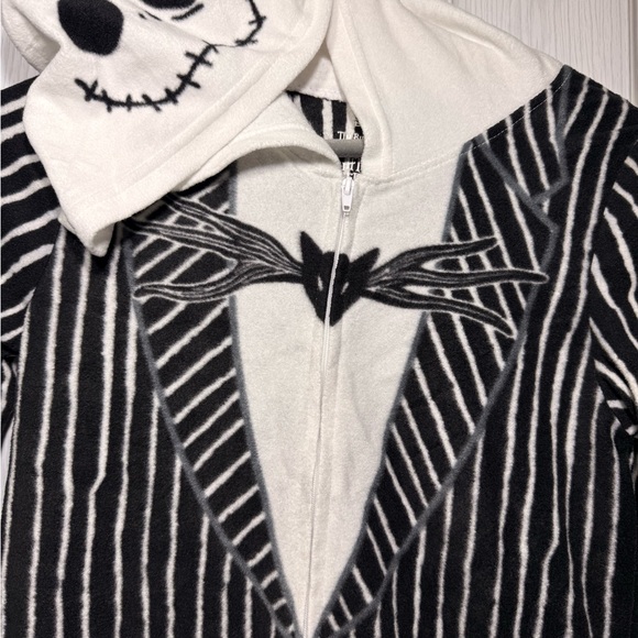 Disney The Nightmare Before Christmas Jack hoodie pajama sleeper kid size M(8/10 - Picture 2 of 8
